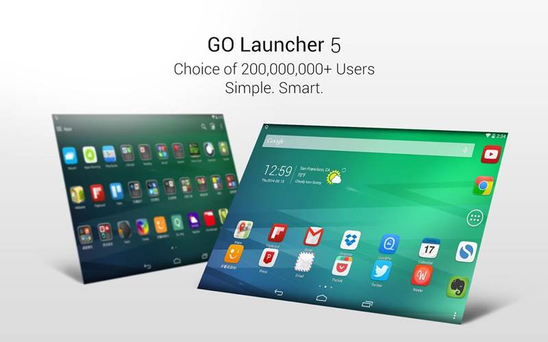 Download GO Launcher EX Full Android Versi Terbaru Gratis