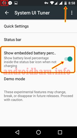 Cara Menampilkan Angka Persentase Baterai Android Marshmallow 3