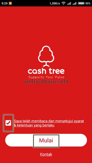 trik pulsa gratis dari cash tree - 1