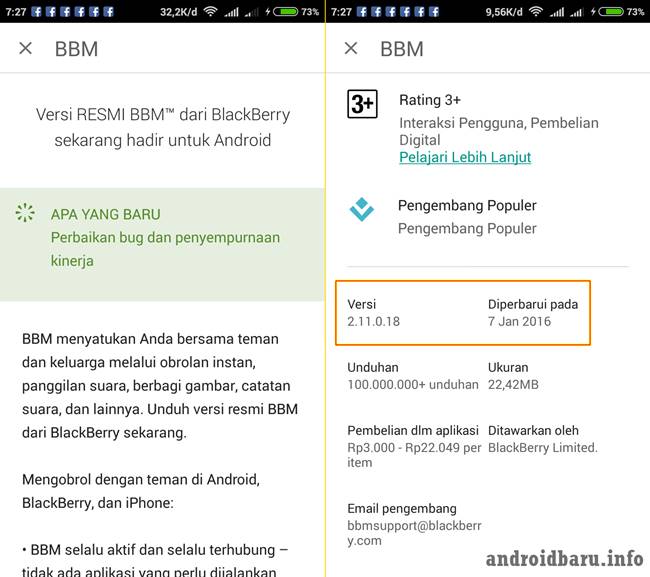 Download Official BBM Android 2.11.0.18 .APK Terbaru Januari 2016