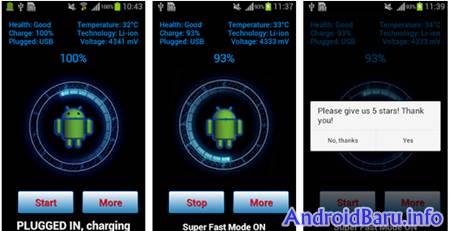 Super Fast Charger 5x - Tips Mempercepat Pengisian Baterai Android Dengan Aplikasi Terbaik