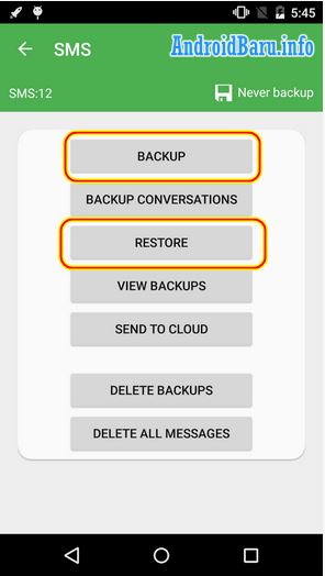 Cara Backup and Restore SMS di Android