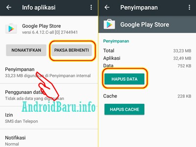 Cara mengatasi error authentication is required Google Play Store Account Retry