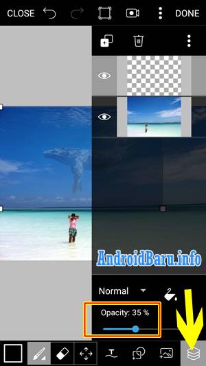 aplikasi edit foto kekinian dengan gambar ikan di langit