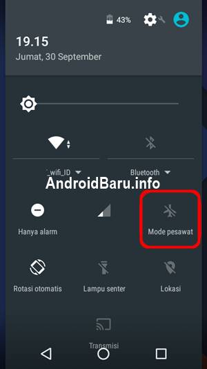 android no signal mode airplane