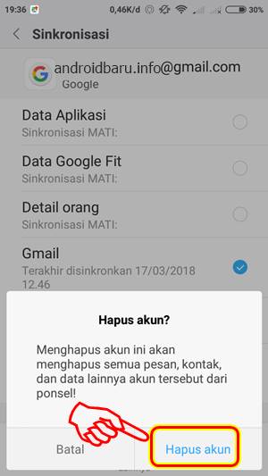 Cara Logout Gmail Android
