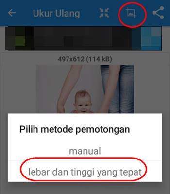 Cara mengubah ukuran foto menjadi 4x6 di android