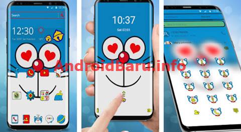 Download APK Tema Blue Doremeow Cat Android