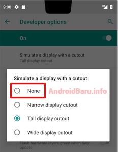 Cara Menghilangkan NOTCH Android Poni Tanpa Aplikasi No Root