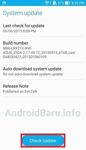 Cara Update Android 9 Pie Asus Zenfone Max Pro M1 Otomatis lewat OTA