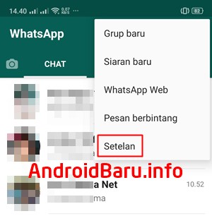 Setelan Aplikasi WhatsApp Supaya Tidak Terlihat Sedang Aktif