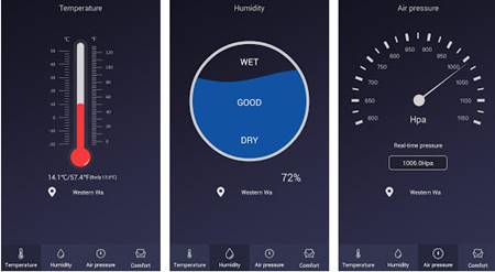 Thermometer - Hygrometer & Ambient Temperature app