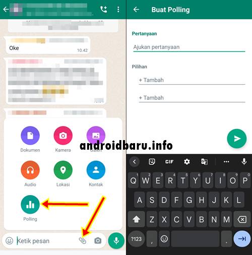 Cara Membuat Polling di WhatsApp Android